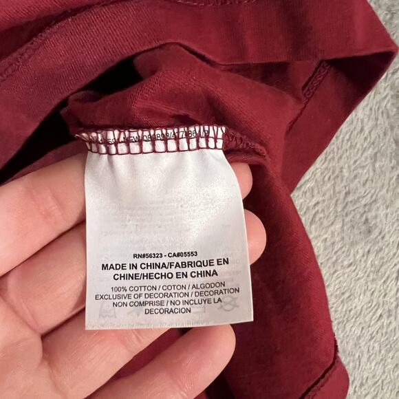 Cleveland Cavaliers Shirt Mens Large Red NBA Basketball Long Sleeve Nike Cotton - Picture 5 of 9